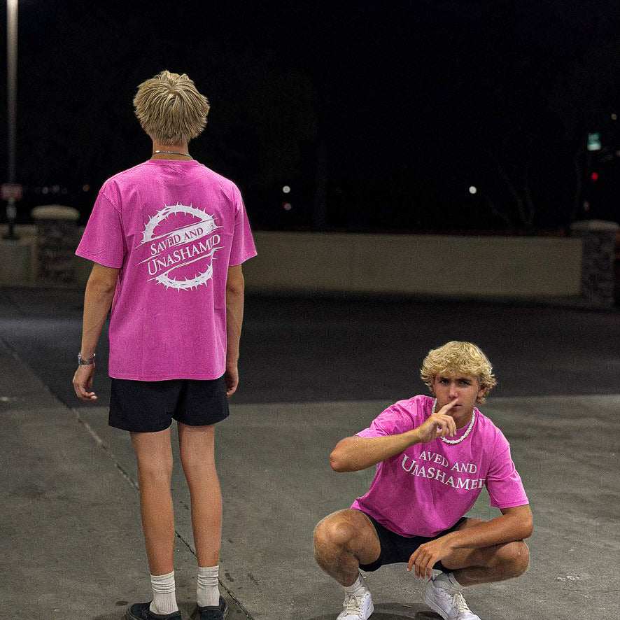 Saved And Unashamed Over-sized TEE