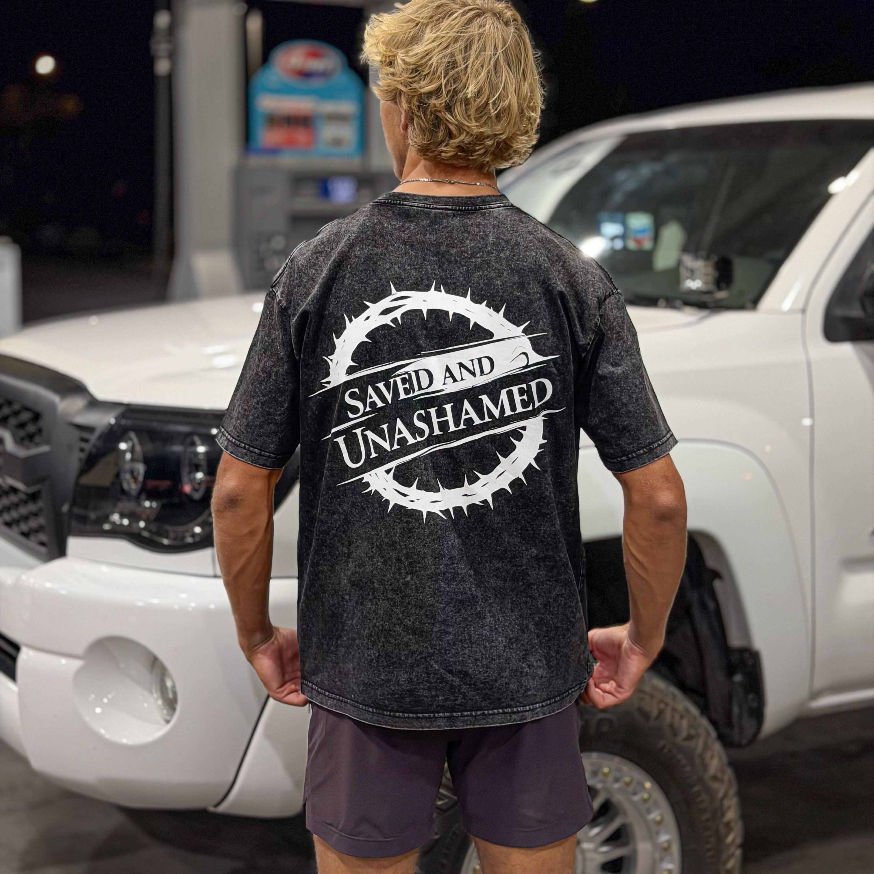 Saved And Unashamed Over-sized TEE