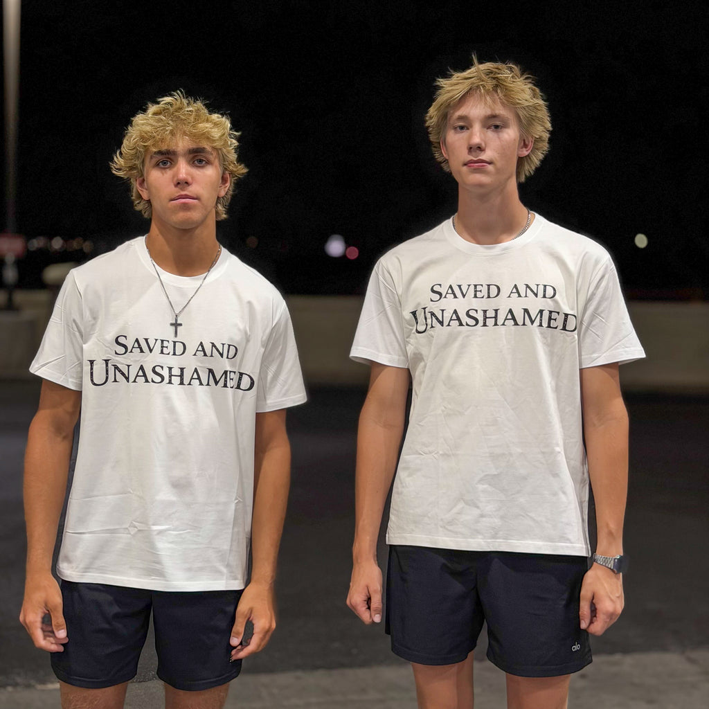 Saved And Unashamed Over-sized TEE